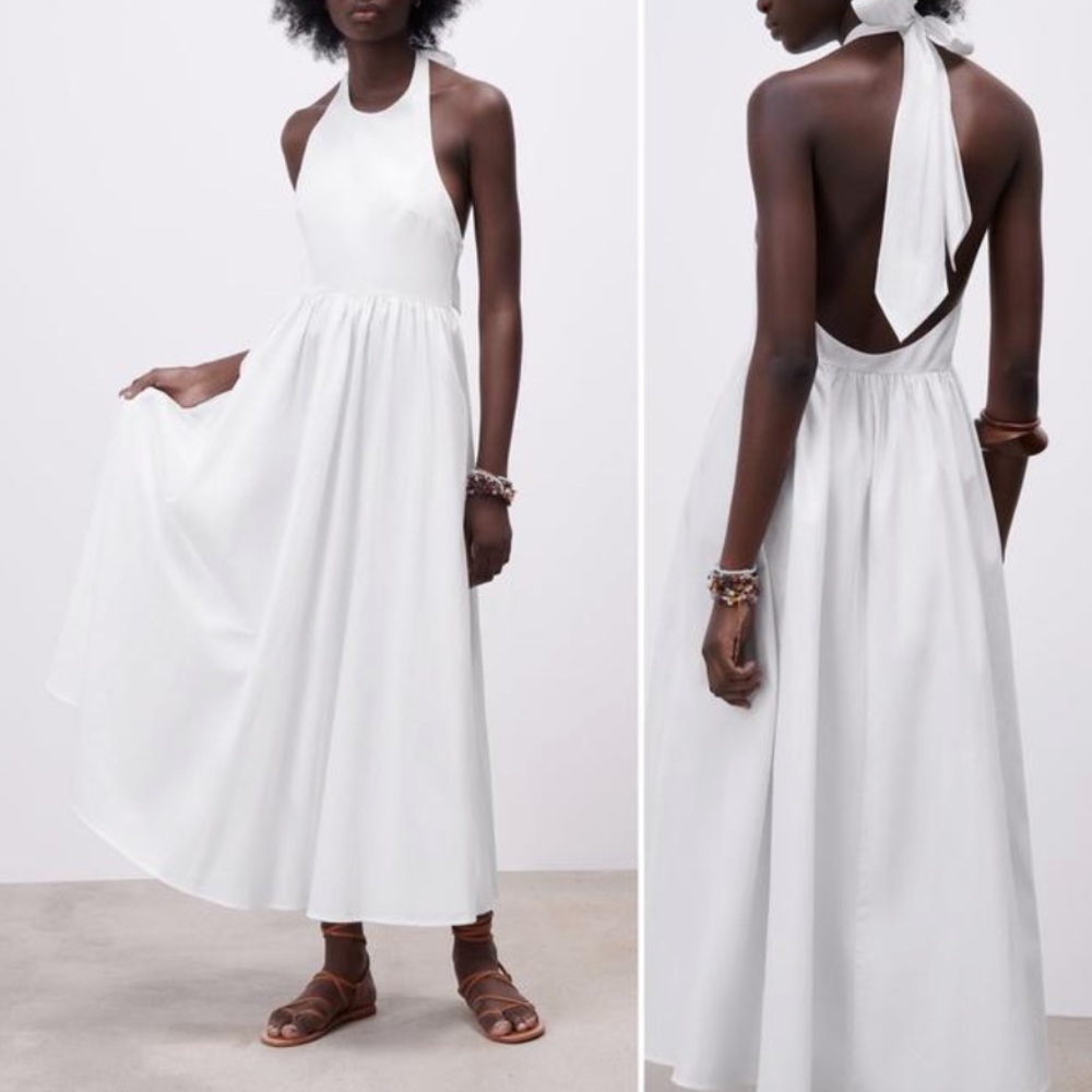 NWT Zara Halter Long Dress! 🤍